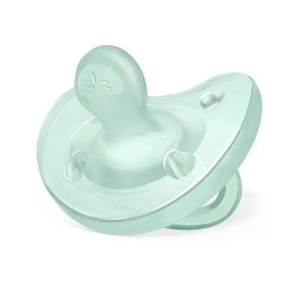 Chicco PhysioForma Ciuccio in Silicone 2-6 Mesi, 2 Pezzi, Set Gommottini 2-6 Mesi, Supportano la Respirazione Fisiologica e Favoriscono il Corretto Sviluppo della Bocca, Azzurro