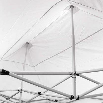 EverGreen Gazebo richiudibile 2.9x4.3 m Pieghevole Telo Bianco PVC 100% Impermeabile 9011
