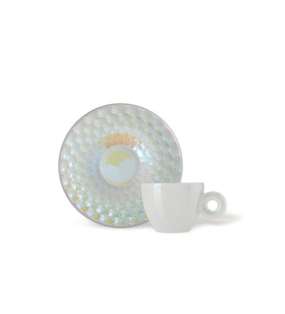 illy Collection 25566 Set di 4 Tazze da Espresso Art Collection John Armlender, Tazzine + Piattini Numerati e Firmati
