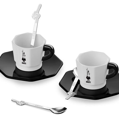 Bialetti Set 4 Cucchiani da Caffè, Acciaio Inox 18/8