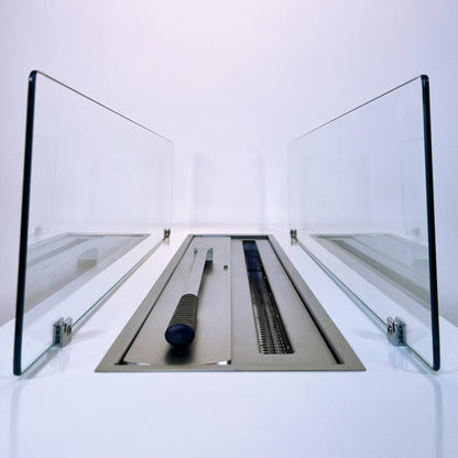 Divina Fire Camino a bioetanolo da Terra per Interno Esterno Caravaggio Bianco L100xP40xH40 cm