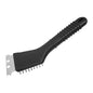 Fackelmann Spazzola pulisci barbecue con raschietto, in acciaio inox/ottone (colore: nero), quantità: 1 pezzo
