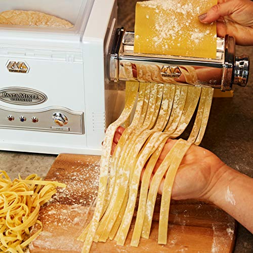 Marcato Impastatrice, Macchina per la Pasta Elettrica, Robot da Cucina, per Pizza, Pasta Fresca, Pane, Dolci, Biscotti, Compatibile con Accessori Extra, Made in Italy. Modello: Pasta Mixer