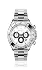 Generico FU012 Orologio da Polso Fumagazzi - TaaaK, ø 39 mm, Cinturino in Acciaio Solido Lucido, Movimento Cronografo, Water Resistant 5 atm