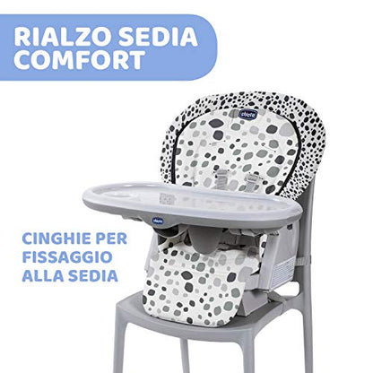 Chicco Polly Progres5 Seggiolone Pappa Regolabile per Bambini 0 Mesi, 3 Anni (15 kg), Trasformabile in Rialzo Sedia Bambini, Reclinabile a Sdraietta, con 4 Ruote e Chiusura Compatta, Anthracite
