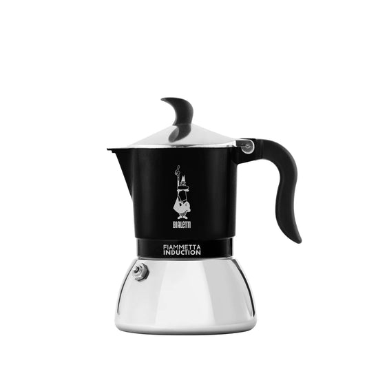 Bialetti Fiammetta Induction Caffettiera, Aluminium, Steel, Nero, 4 Tazze
