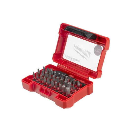 MILWAUKEE 32 Bit Avvitatore +Portabit 73mm | Shockwawe Compact Impact Duty