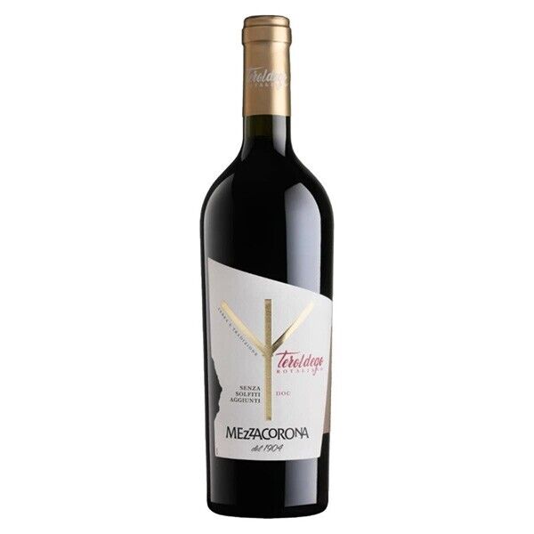 1 Bottiglia Vino Rosso Teroldego DOC Mezzacorona 2022 Senza Solfiti Aggiunti