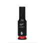 MILWAUKEE 4932480255 Chiave a bussola 6mm 1/4" SHOCKWAVE™ in Acciaio Super