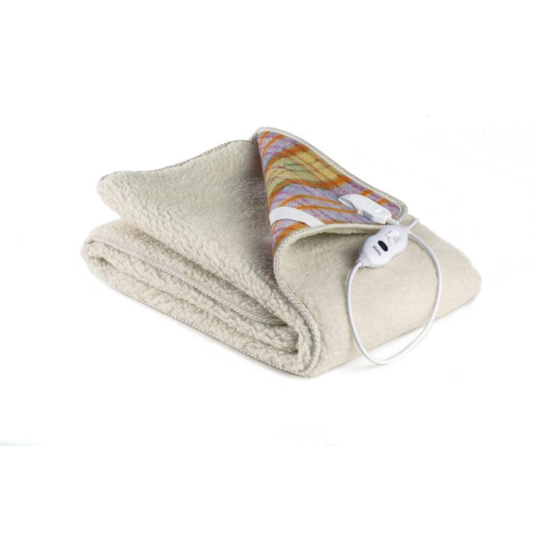 LANCALOR Scaldanotte Plus Scalda Letto 165cm Coprimaterasso Elettrico 100% Lana