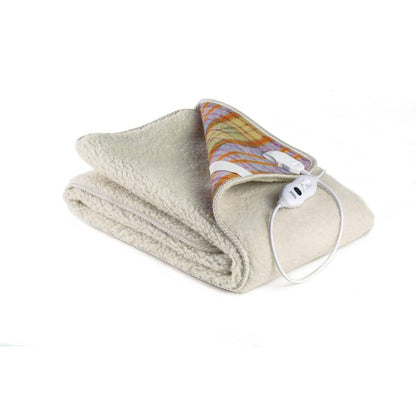 LANCALOR Scaldanotte Plus Scalda Letto 165cm Coprimaterasso Elettrico 100% Lana