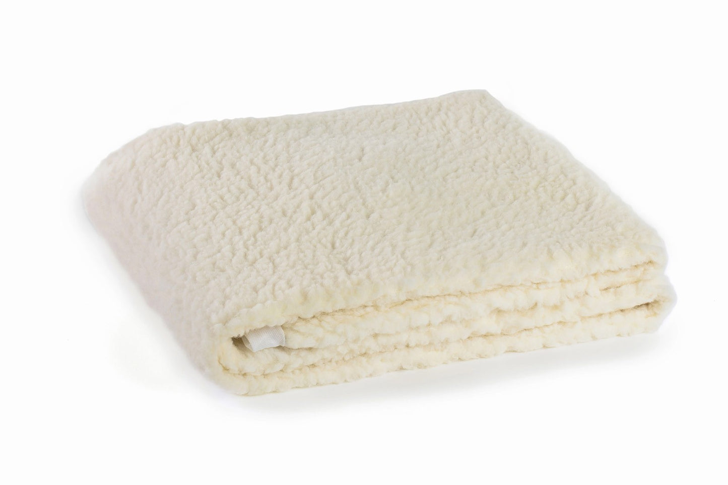 LANCALOR Coprimaterasso 190cm. Vello 100% lana 500 gr. /mq. Bande di Fissaggio