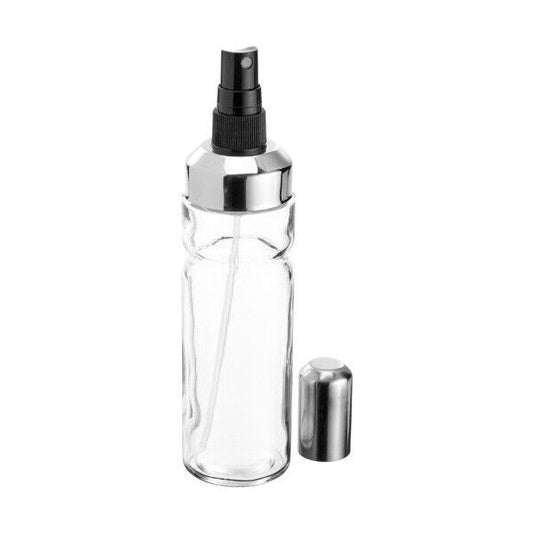 FACKELMANN 46875 Oliera a Spruzzo | Oliera Spray 200ml in Vetro | Tappo Acciaio Inox