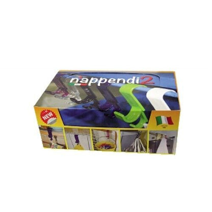 NAPPENDI2 Appendino Universale Doppio Gancio Appendi Sedia Armadio Porta Borsa