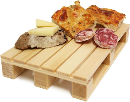 CALDER 4521 Tagliere Oliato a Forma di Pallet in Legno di Abete 30x20x3 cm