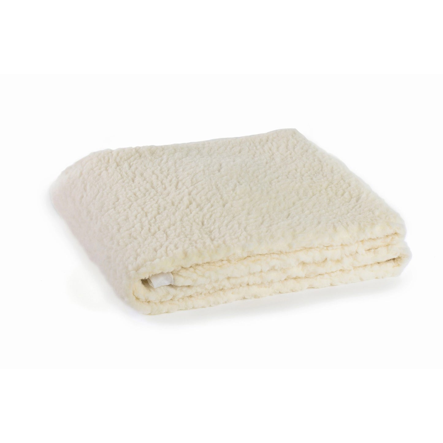 LANCALOR Coprimaterasso 190cm. Vello 100% lana 500 gr. /mq. Bande di Fissaggio