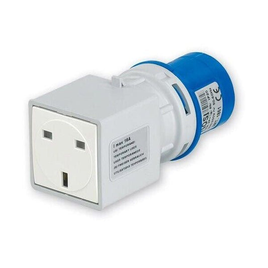 ROSI 1861 Adattatore Industriale 220V Presa UK Britannica 16A 2P+T 220V IP20
