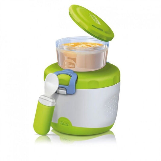 CHICCO Easy Meal Thermos Portapappa System 6m + Contenitore 180ml Thermosflasche