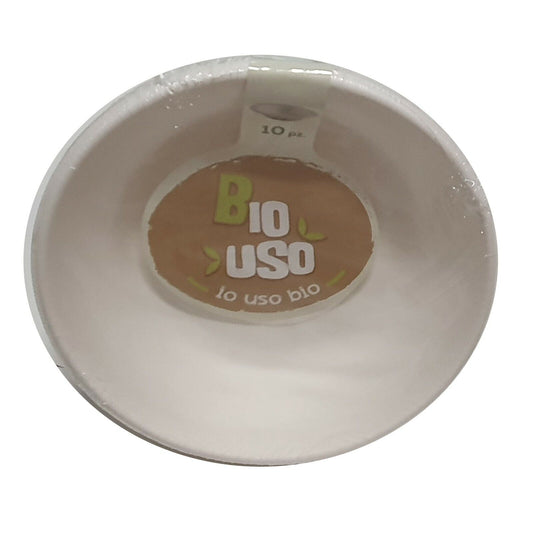 BIO Uso 480 Piatti Fondi Ø19 Biodegradabili Piatto Fondo Monouso Compostabile