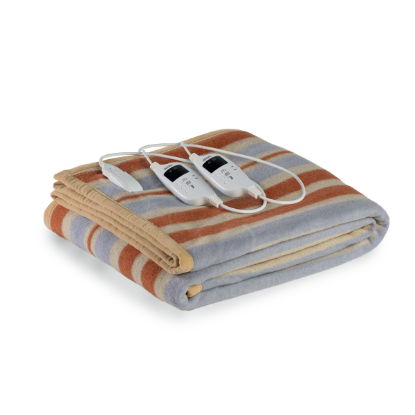 LANCALOR ELCO2P1T80E Elettrocoperta Matrimoniale Coperta Termica Misto Lana 75%
