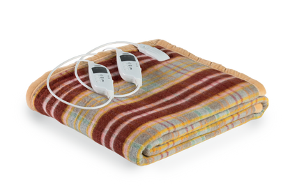 LANCALOR | Elettrocoperta Coperta Termica Misto Lana 40% Termocoperta Elettrica