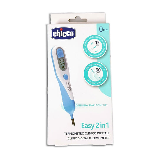 CHICCO Termometro Clinico Digitale Easy 2in1 Rettale e Ascellare 0m+