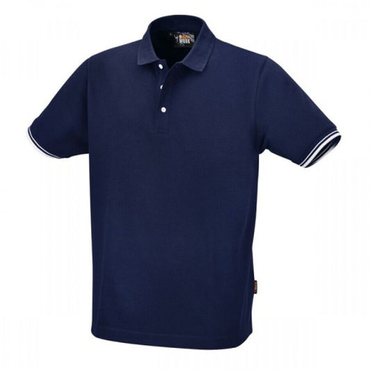 BETA | 7547B Polo 100% Cotone Piquè Blu Maglia Maglietta da Lavoro