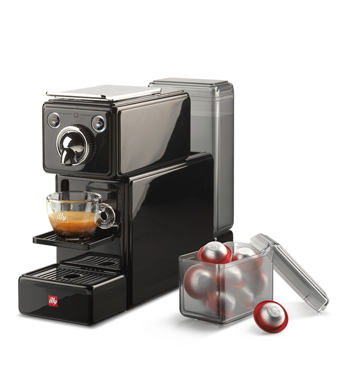 ILLY 60668 X3 Macchina da Caffè a Capsule X-CAPS, Colore Nero Lucido