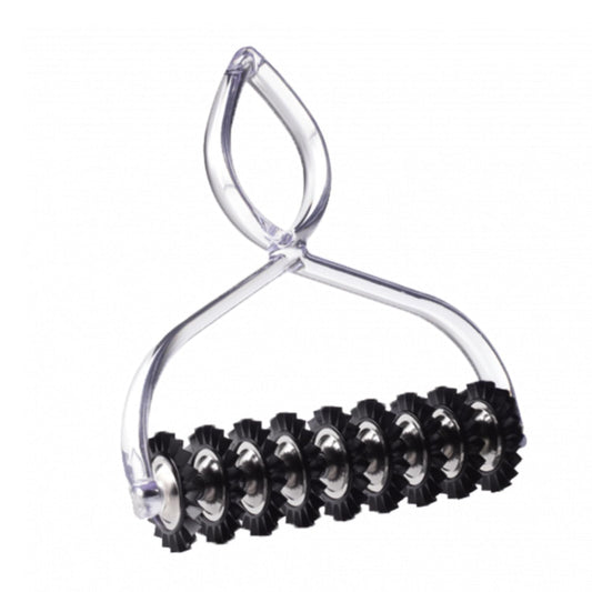 Marcato Tagliapasta, Rotella Tagliapasta, 9 Rotelline, Taglio a Zig Zag Stretto, anche per Biscotti, Chiacchiere e Creckers, Accessorio da Cucina, Made in Italy. Modello: Pastabike, Trasparente