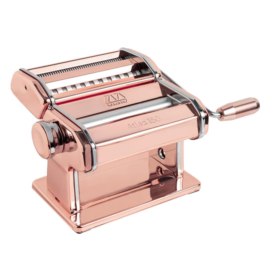 Marcato Macchina per la Pasta Atlas 150, Copper, Alluminio Anodizzato, per Lasagne, Fettuccine, Tagliolini, Compatibile con 11 Formati Extra.