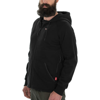 Milwaukee M12hhbl4-0 Thermal Sweatshirt, 12 V, Men's (As3, Alpha, Regular, Hoodie, Black, M Unisex-Adult