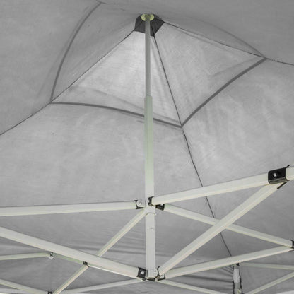 EverGreen Gazebo richiudibile 3x2 m Pieghevole Telo Bianco in PVC 100% Impermeabile 9010