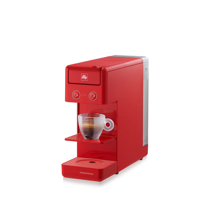 illy Caffè, Macchina da Caffè a Capsule Iperespresso Y3.3, 0.8 Litri, Rossa