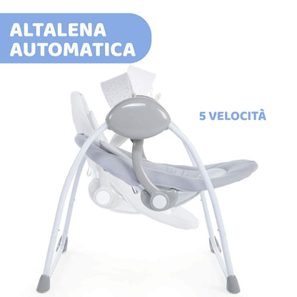 Chicco Sdraietta Regolabile E Dondolo Automatico, Grigio, 69.5 x 60 x 58.5 cm