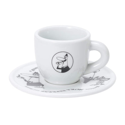 Bialetti Set 4 Tazzine Moka 'Carosello' Tazze da Caffè, Porcellana , Bianco
