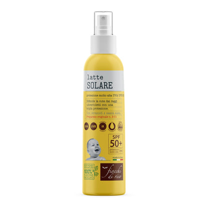 Fiocchi di Riso - Cofanetto Talco NON Talco Spray e Latte Solare 50+ - IDEA REGALO
