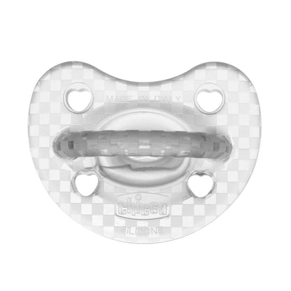 PhysioForma Gommotto Luxe, Silicone Pacifier 16 - 36 Months, Set of Soft and Delicate Rubbers, Support Physiological Breathing and Promote Correct Mouth Development, 2 Pieces, Baby Girl