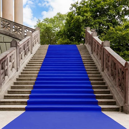 DIVINA HOME Tappeto Moquette Guida passatoia per Interno Esterno Blu Volturno H 1 x 30 mt