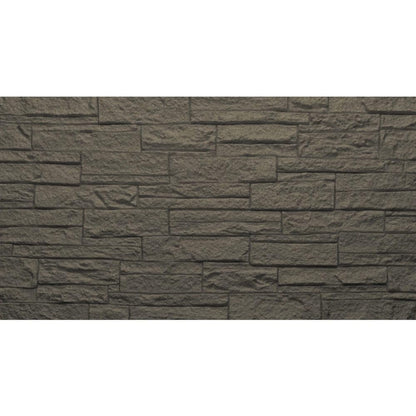 DIVINA HOME, Naturale, Pannello Decorativo 3D Effetto Pietra, PU, Moderno, 18 kg, 120 x 60 x 2,5 cm, 8,6 m², Set 12 Pezzi, Grigio Ardesia