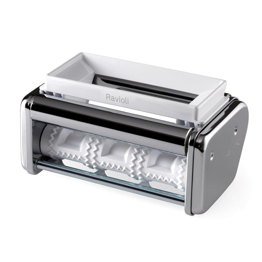 Marcato Accessorio Macchina per la Pasta, Macchina per Ravioli, Taglio da 150 mm, in Acciaio Cromato, Compatibile con Atlas 150 e Atlasmotor, Accessorio da Cucina Tagliapasta. Formato: Ravioli