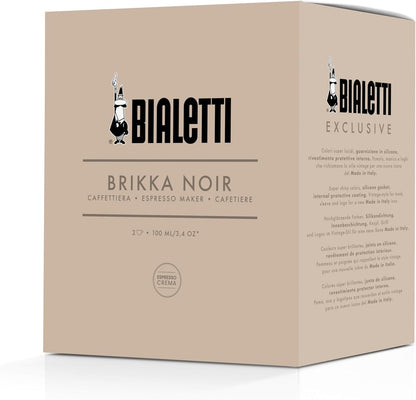 Moka Bialetti Brikka Exclusive Nera Vintage 2 Tazze | Caffettiera in Alluminio
