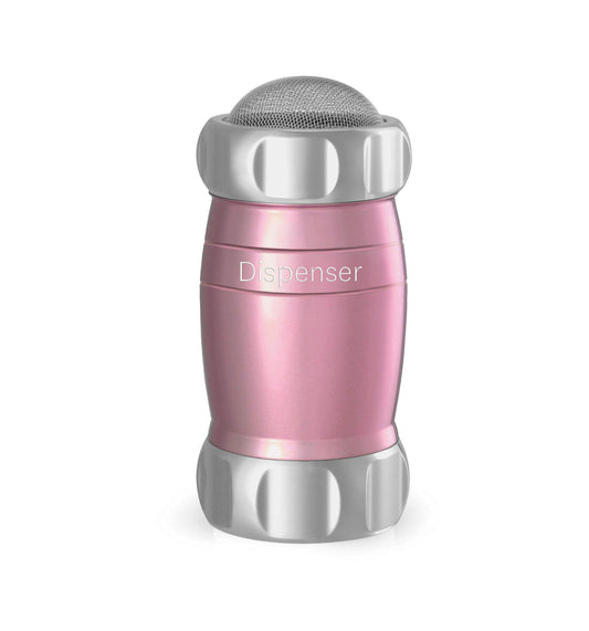 Marcato Spargi Zucchero a Velo, Settaccio da Cucina, Spargicacao in Polvere, anche per Farina e Spezie, in Alluminio, Made in Italy. Modello: Dispenser, Rosa