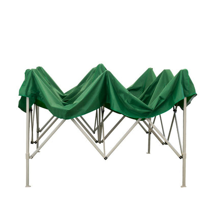 EverGreen Gazebo richiudibile 3x3 m pieghevole telo verde in PVC 100% impermeabile 9007