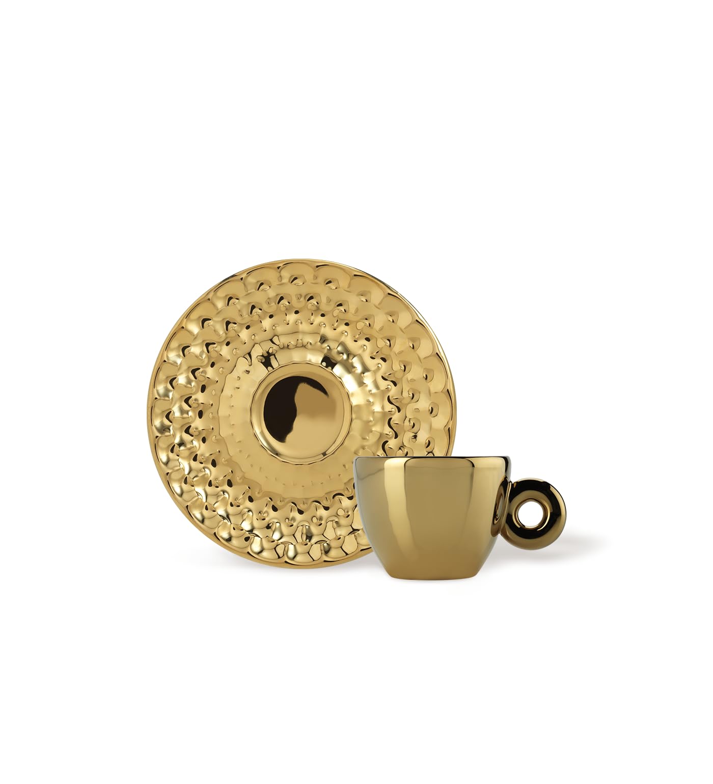 illy Collection 25566 Set di 4 Tazze da Espresso Art Collection John Armlender, Tazzine + Piattini Numerati e Firmati