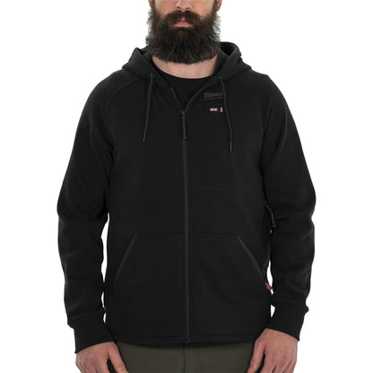 Milwaukee M12hhbl4-0 Thermal Sweatshirt, 12 V, Men's (As3, Alpha, Regular, Hoodie, Black, M Unisex-Adult