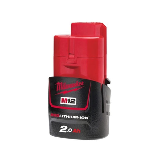 MILWAUKEE | M12 B2 Batteria 12V 2.0Ah Originale Milwaukee REDLINK"