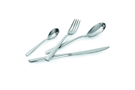 Lagostina 014457652724 MENAGERE Gloria 24 Posate, Acciaio Inox 18/10, Argento