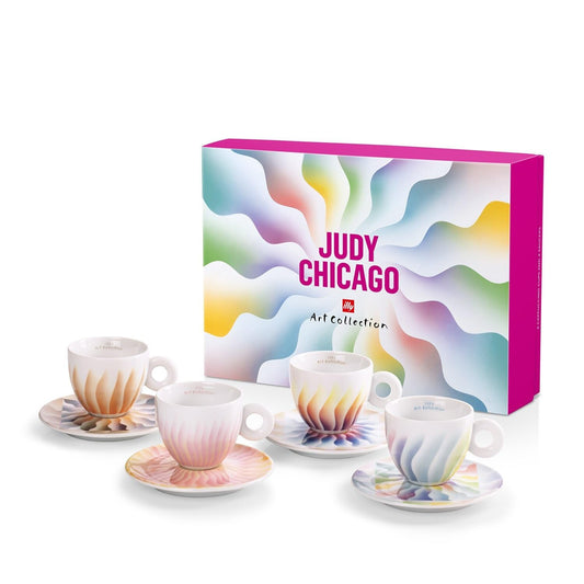 ILLY 24627 Set da 4 tazze da cappuccino Art Collection Judy Chicago