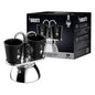 Bialetti Mini Express Induction Caffettiera, Alluminio, Nero, 2 Tazze