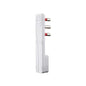 ROSI RS98118 Spina Volante Emilia Flat Bianca | Ultra Piatta Spessore 6mm | 2P+T 16A 250V